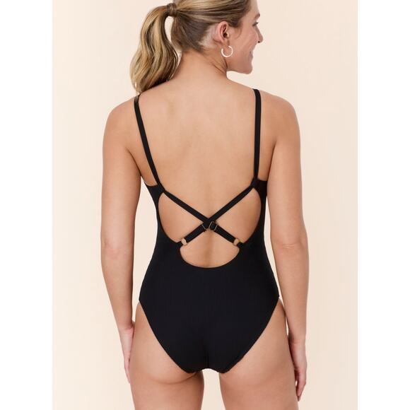 Andie Swim The Crane One Piece in Black L NWT - Picture 1 of 7
